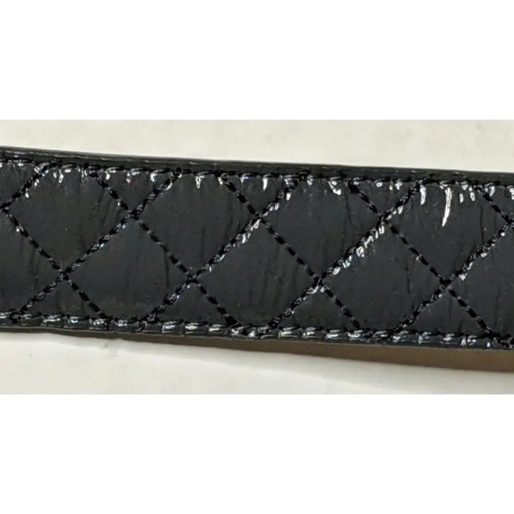 Talbots Quilted Leather Belt L